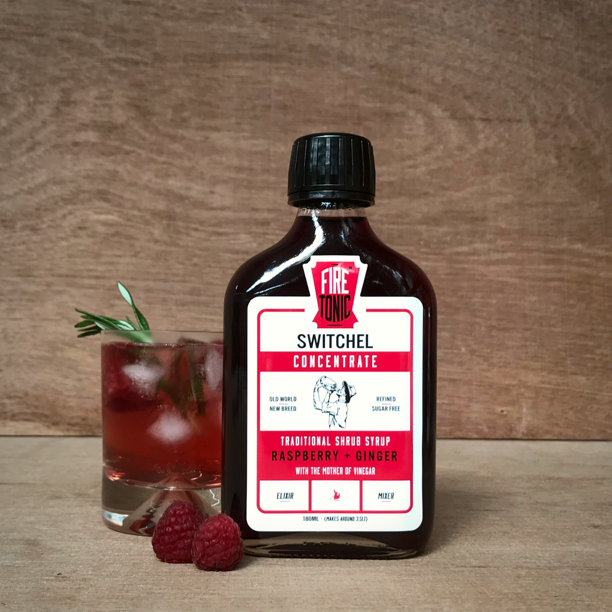 Raspberry Switchel Shrub Syrup | Hilbilby Cultured Food